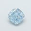 1.01 Ct. Fancy Vivid  Blue Cushion Lab Grown Diamond