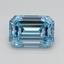 1.52 Ct. Fancy Intense Blue Emerald Lab Grown Diamond