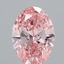 1.63 Ct. Fancy Vivid Pink Oval Lab Grown Diamond