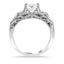 Filigree and Milgrain Diamond Ring, smallside view