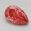 2.34 Ct. Fancy Vivid Pink Pear Lab Grown Diamond
