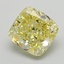 3.41 Ct. Fancy Intense Yellow Cushion Lab Grown Diamond