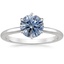18K White Gold Esme 1.8mm Ring, smalltop view
