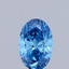 0.36 Ct. Fancy Vivid  Blue Oval Lab Grown Diamond