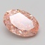 7.11 Ct. Fancy Vivid Pink Oval Lab Grown Diamond