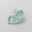 1.02 Ct. Fancy Vivid  Blue Pear Lab Grown Diamond
