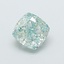0.96 Ct. Fancy Intense  Green Cushion Lab Grown Diamond