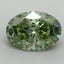 2.04 Ct. Fancy Vivid Green Oval Lab Grown Diamond
