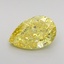 1.38 Ct. Fancy Intense Yellow Pear Lab Grown Diamond