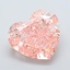 20.09 Ct. Fancy Intense Pink Heart Lab Grown Diamond