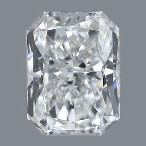 Radiant diamond — real photo
