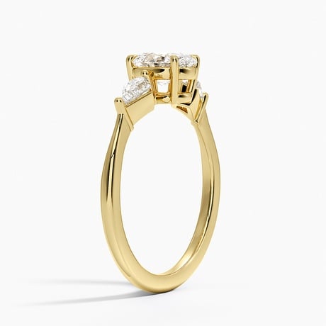 Luxe Cometa Three Stone Diamond Ring - Brilliant Earth