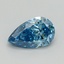 1.03 Ct. Fancy Vivid Blue Pear Lab Grown Diamond