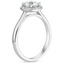 18K White Gold Fancy Halo Diamond Ring (1/6 ct. tw.), smallside view