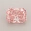 1.01 Ct. Fancy Vivid Pink Radiant Lab Grown Diamond