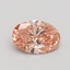 1.00 Ct. Fancy Intense Pink Oval Lab Grown Diamond