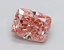 0.65 Ct. Fancy Vivid Pink Cushion Lab Grown Diamond