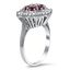 The Charlena Ring, smalltop view on a hand