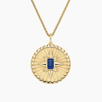 Star Sapphire Medallion Necklace