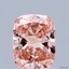 1.01 Ct. Fancy Vivid Pink Cushion Lab Grown Diamond