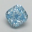 2.30 Ct. Fancy Vivid Blue Cushion Lab Grown Diamond