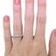 The Filomena Ring, smallzoomed in top view on a hand