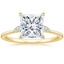 18K Yellow Gold Colette Diamond Ring, smalltop view