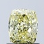 1.01 Ct. Fancy Intense Yellow Cushion Lab Grown Diamond