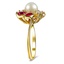 The Vanness Ring, smalltop view on a hand