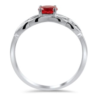 Custom Ruby Knot Ring