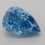 4.10 Ct. Fancy Vivid Blue Pear Lab Grown Diamond