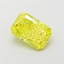 1.02 Ct. Fancy Vivid  Yellow Radiant Lab Grown Diamond