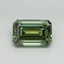 5.01 Ct. Fancy Vivid Pacific Green Emerald Lab Grown Diamond