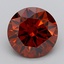2.93 Ct. Fancy Vivid  Orange Round Lab Grown Diamond