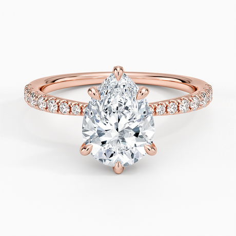 14K Rose Gold Freesia 2mm Diamond Ring (1/3 ct. tw.)