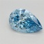 1.59 Ct. Fancy Vivid Blue Pear Lab Grown Diamond