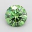 1.50 Ct. Fancy Vivid  Green Round Lab Grown Diamond