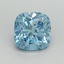 1.75 Ct. Fancy Vivid Blue Cushion Lab Grown Diamond