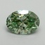 1.33 Ct. Fancy Vivid Pacific Green Oval Lab Grown Diamond