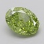 2.00 Ct. Fancy Green Oval Lab Grown Diamond