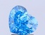 3.01 Ct. Fancy Vivid  Blue Heart Lab Grown Diamond