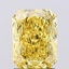 1.51 Ct. Fancy Vivid Yellow Radiant Lab Grown Diamond