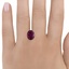 12.1x9.6mm Unheated Purple Modified Oval Rhodolite Garnet, smalladditional view 1