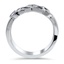 Sapphire Blooming Wedding Ring, smallside view