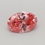 0.33 Ct. Fancy Vivid Pink Oval Lab Grown Diamond