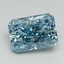 3.02 Ct. Fancy Vivid Blue Radiant Lab Grown Diamond