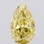 3.68 Ct. Fancy Vivid Yellow Pear Lab Grown Diamond