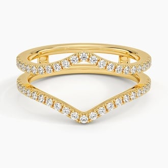 Flair Diamond Ring Jacket (1/3 ct. tw.) in 18K Yellow Gold