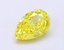 1.05 Ct. Fancy Vivid  Yellow Pear Lab Grown Diamond