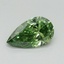 0.52 Ct. Fancy Vivid Green Pear Lab Grown Diamond